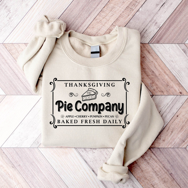 Cute Thanksgiving Pie Shirt, Pumpkin Pie Sweatshirt, Thanksgiving Sweatshirt for Women, Thanksgiving Crewneck, Family Thanksgiving Gift.jpg