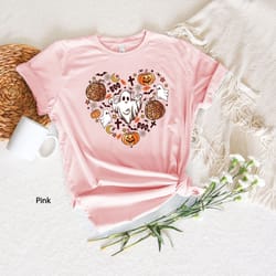 halloween doodles shirt, halloween shirt, cute halloween theme shirt, happy halloween shirt, happy halloween heart shirt