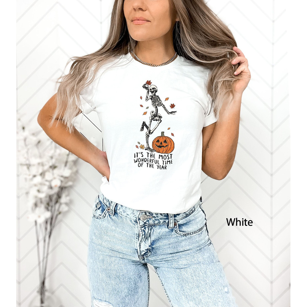 It's the Most Wonderful Time, Halloween Shirt, Witch T-Shirt, Gift for Halloween, Epinasty Halloween, Skeleton Fall Halloween,Cute Fall Tee.jpg