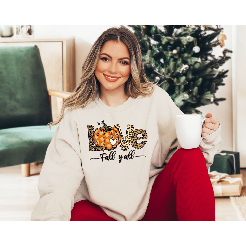 Love Fall Y'All Sweatshirt, Fall Pumpkin Sweatshirt, Fall Y'all Sweatshirt, Leopard Print Fall Sweat, Pumpkin Leopard Sweatshirt, Fall Vibes.jpg