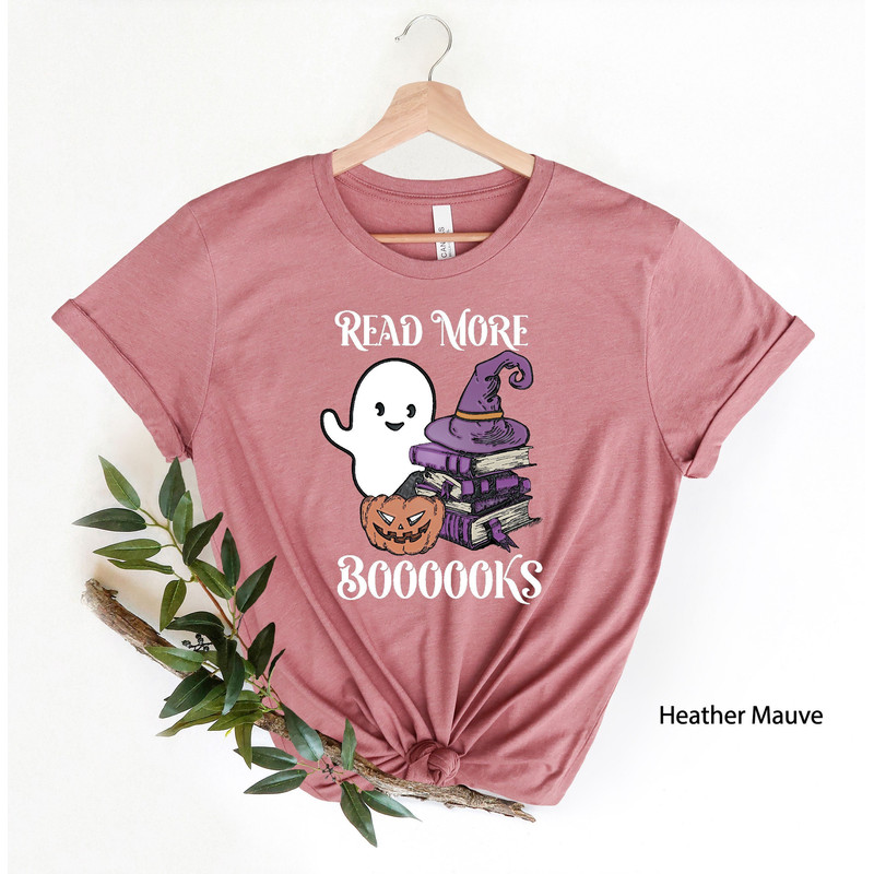 Read More Books, Spooky Teacher Ghost Shirt, Teacher Halloween Shirt, Reading Motivational Tee, Halloween Party, Librarian Shirt,Ghost Shirt.jpg