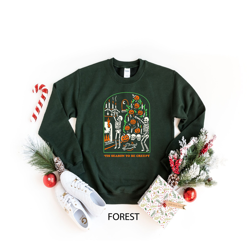 Tis the Season to be Creepy Sweatshirt, Dead Inside Halloween Sweatshirt, Black Halloween Sweatshirt, Funny Halloween Sweatshirt.jpg