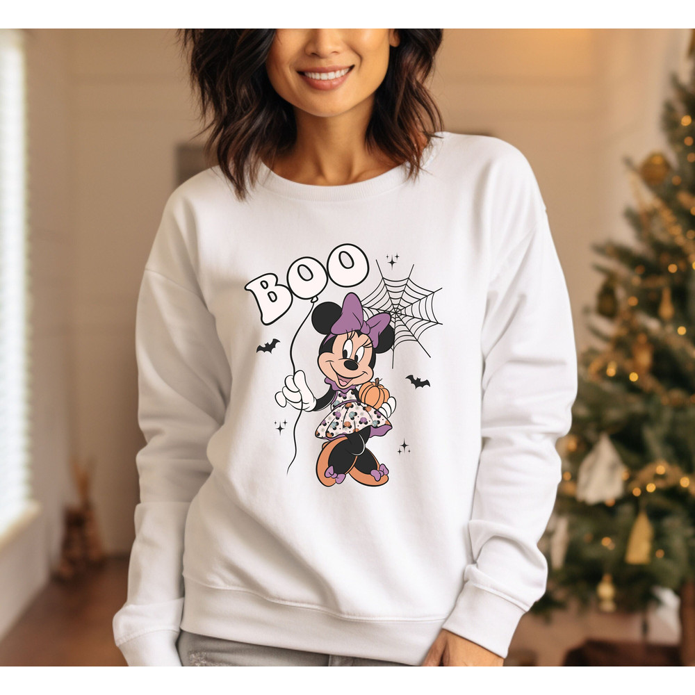 Comfort Colors® Boo Minnie Sweatshirt, Minnie Pumpkin Halloween Sweatshirt, Spooky Season Hoodie, Halloween Boo Sweatshirt, Minnie Halloween.jpg