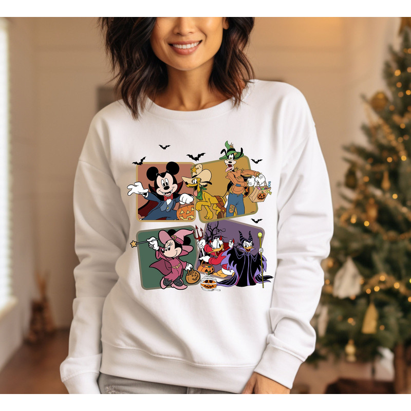 Comfort Colors® Disney Spooky Sweatshirt, Mickey And Friends Halloween Sweatshirt, Spooky Season Hoodie, Disney Halloween Sweatshirt.jpg