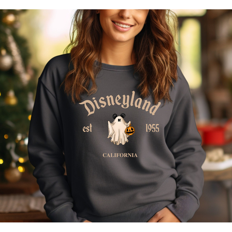 Comfort Colors® Disneyland Halloween Sweatshirt, Disneyland Est. 1955 California Sweatshirt, Disney Halloween Sweatshirt, Mickey Halloween.jpg