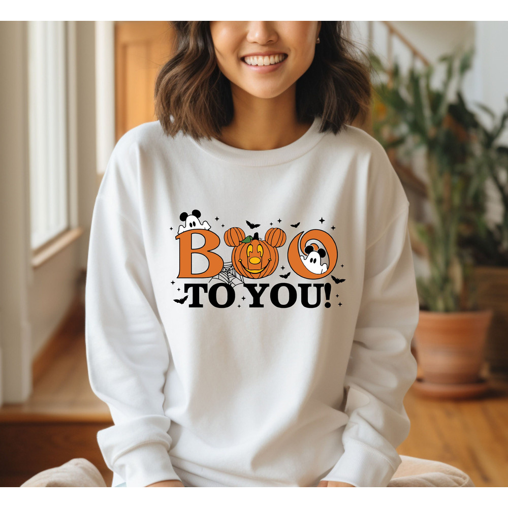 Comfort Colors® Halloween Ghost Sweatshirt, Boo To You Sweatshirt, Mickey Ghost Sweatshirt, Halloween Sweatshirt, Halloween Pumpkin Sweater.jpg