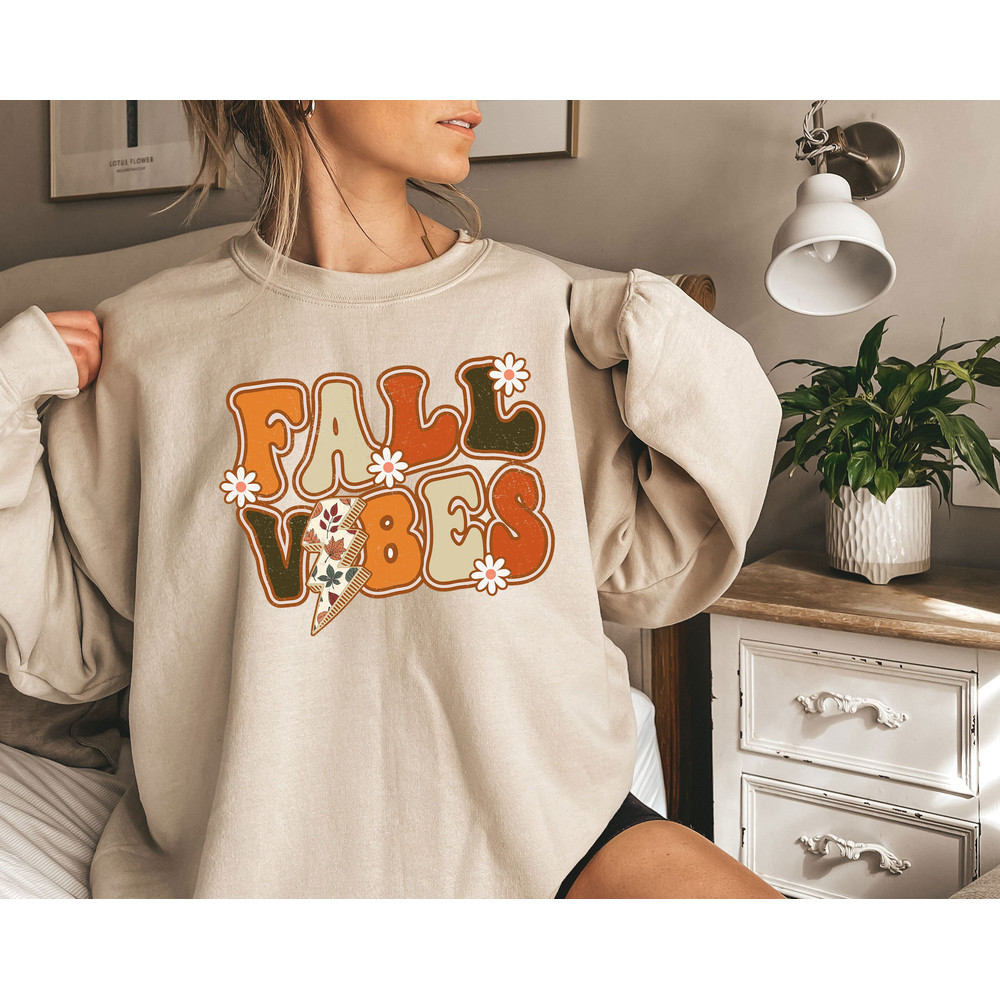 Love Fall Vibes Y'All Sweatshirt, Thanksgiving Sweatshirt, Peace Love Thanksgiving, Halloween Sweatshirt, Cute Thanksgiving Sweatshirt.jpg