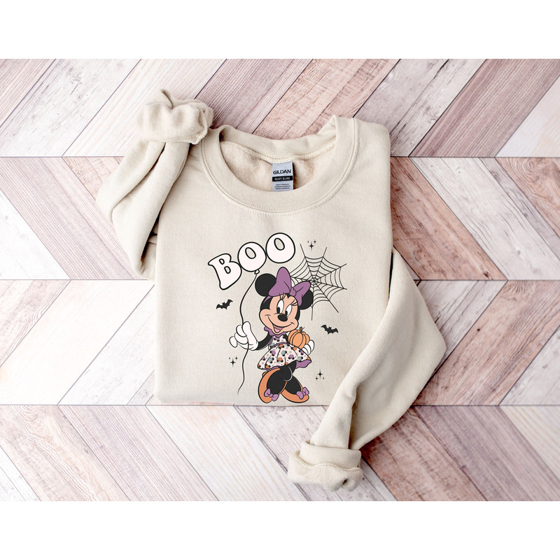 Minnie Pumpkin Halloween Sweatshirt, Boo Minnie Sweatshirt, Disneyland Halloween Boo Sweatshirt, Spooky Season Sweatshirt, Minnie Halloween.jpg