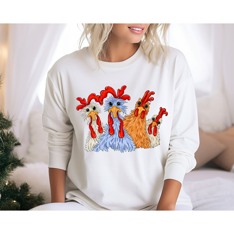 Relax Were All Crazy It's Not Competition sweatshirt, Girl Chicken Sweatshirt,Funny Chicken Tee, Chicken Lover Sweatshirt,.jpg