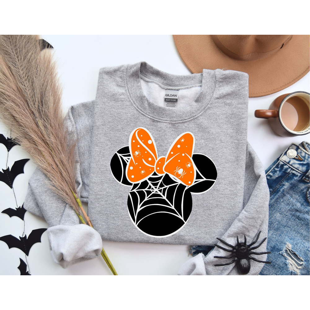 Spider Minnie Sweatshirt, Halloween Minnie Sweatshirt, Disney Halloween Sweatshirt, Minnie Sweatshirt, Minnie Mouse Halloween Sweatshirt.jpg