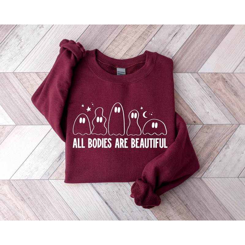 All Bodies Are Beautiful Sweatshirt, Ghost Halloween Sweater, Retro Halloween Sweatshirt,Ghost Hoodie,Halloween Gift.jpg