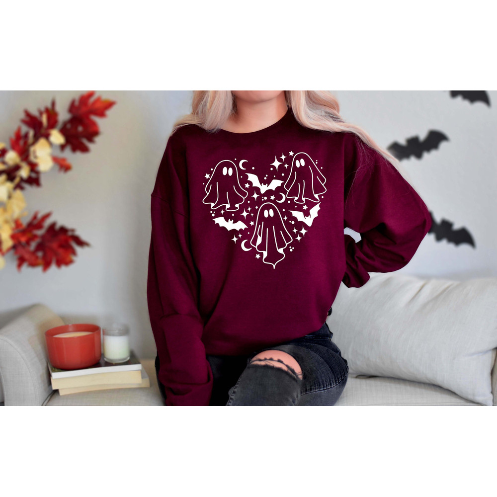Ghost Sweatshirt,Halloween Crewneck,Kawaii Ghost Sweat,Spooky Season,Cute Ghost Sweatshirt,Halloween Kids Shirt.Halloween Boo Sweatshirt.jpg
