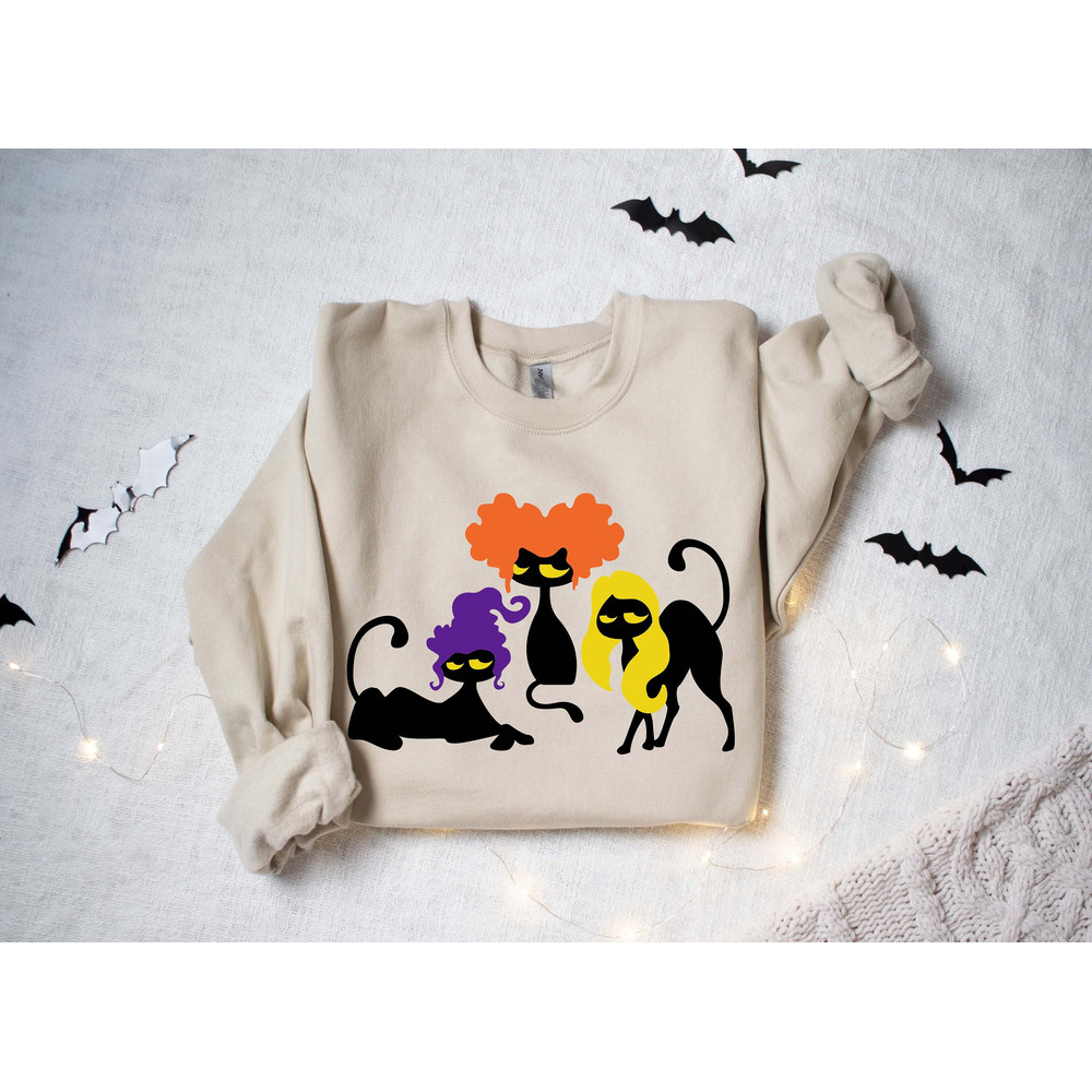 Halloween Sweatshirt,Cat Sweatshirt,Ghost Shirt,Halloween Sweater,Cool Halloween Cat Shirt,Cat Lover Tshirt,Black Cat Shirt,2023 Spooky Seas.jpg