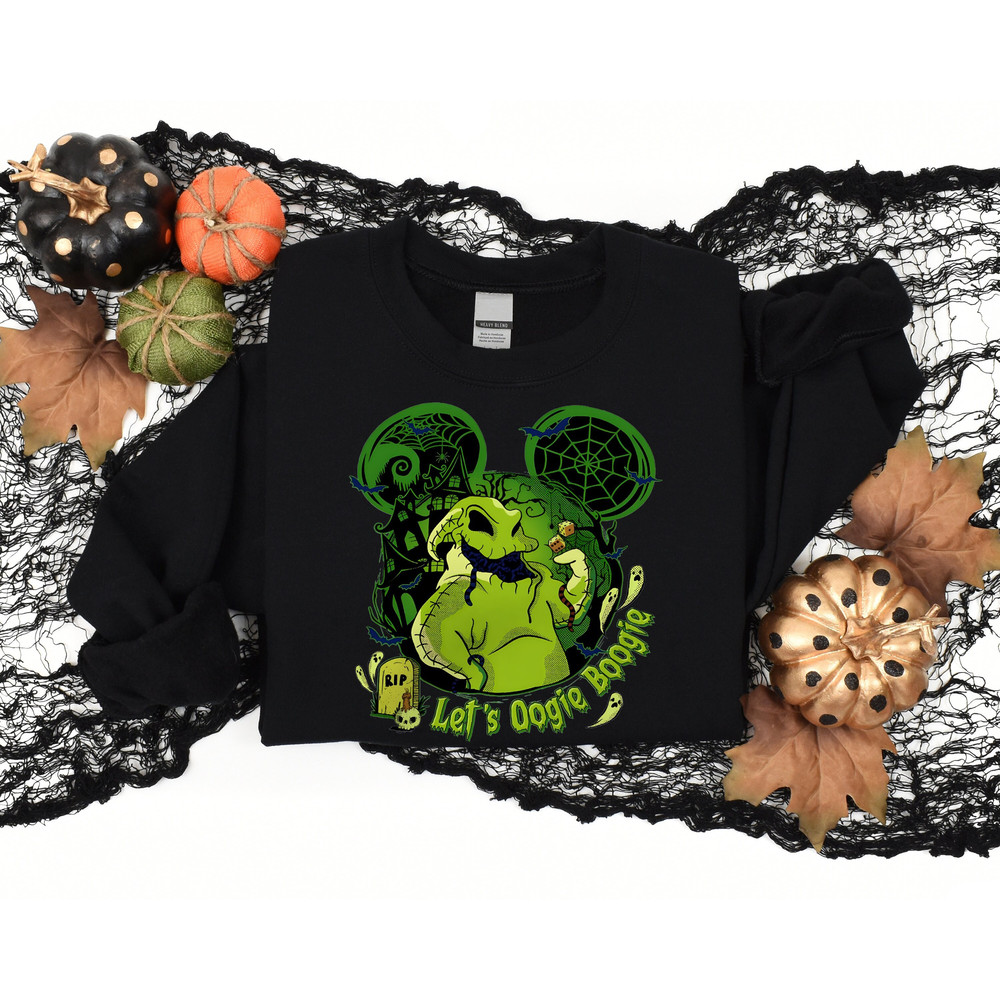 Let's Ooogie Boogie Sweatshirt, Boogie Man Tee, Halloween Boogie, Disney Halloween Shirt, Nightmare Before Christmas, Oogie Boogie Halloween 1.jpg