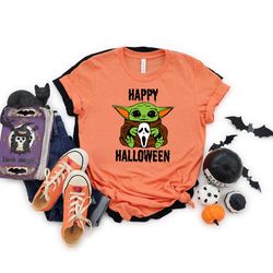 baby yoda halloween shirt, baby yoda shirts, hallowen shirt, disney halloween shirt, disney baby yoda halloween shirt, h