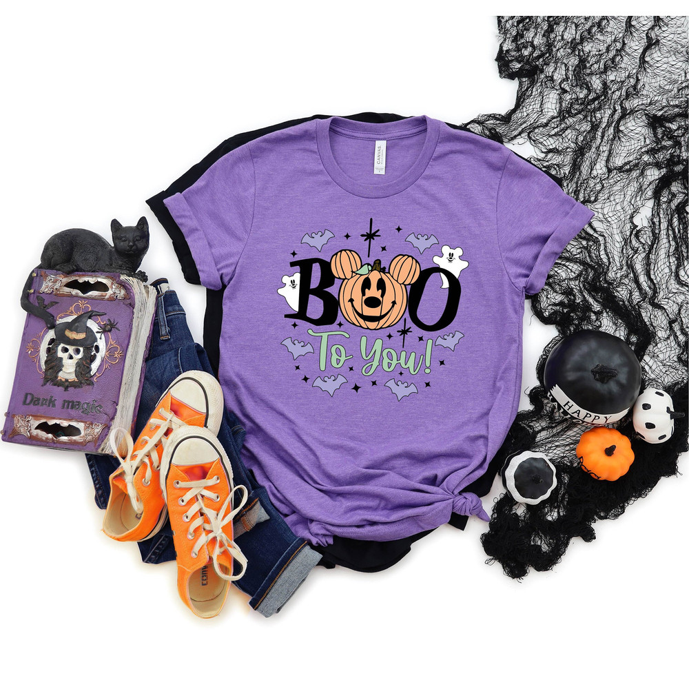 Disney Cute Mickey Boo T-shirt, Disney Halloween Shirts, Family Halloween Shirts, Matching Family Halloween Shirts, Disney Pumpkin T-shirts.jpg