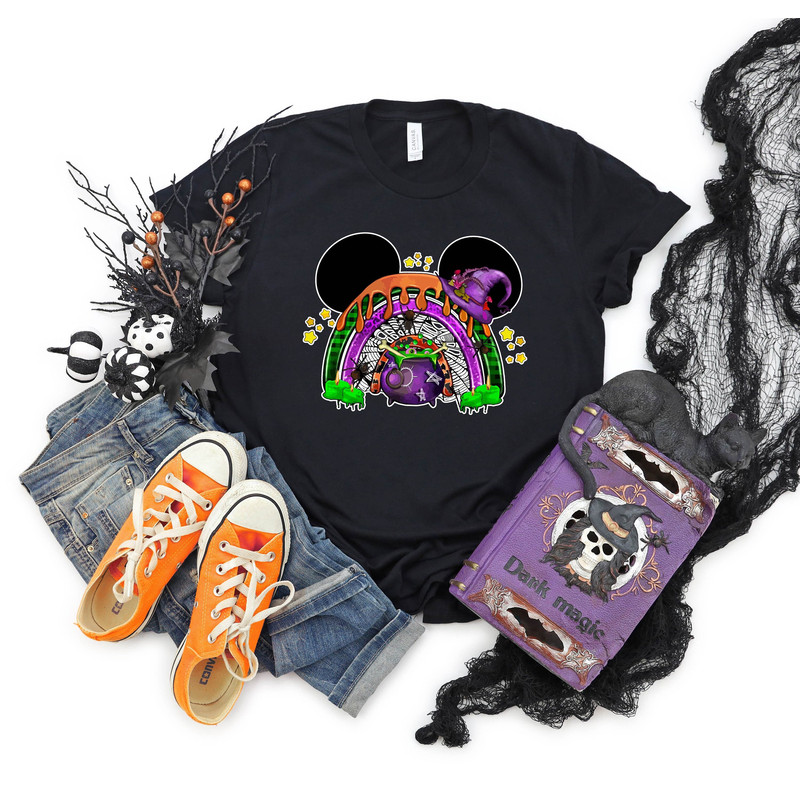 Disney Halloween Shirt, Rainbow Halloween T-Shirt, Family Halloween Shirts, Matching Family Halloween Shirts, Disney Family Vacation T-shirt.jpg