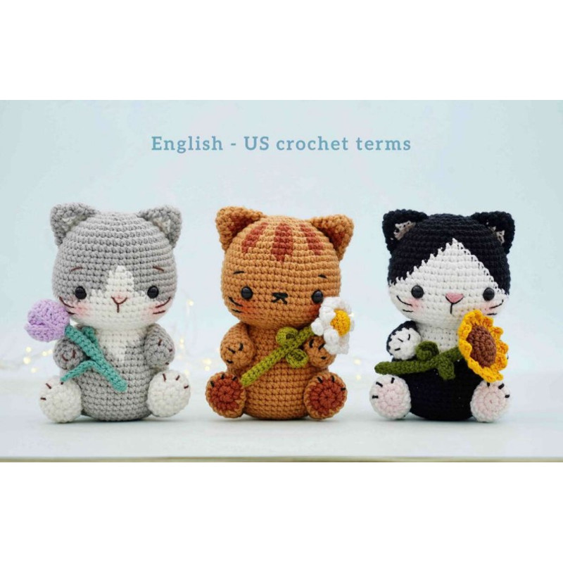 3 Kittens Amigurumi PDF Pattern toys patterns.jpg