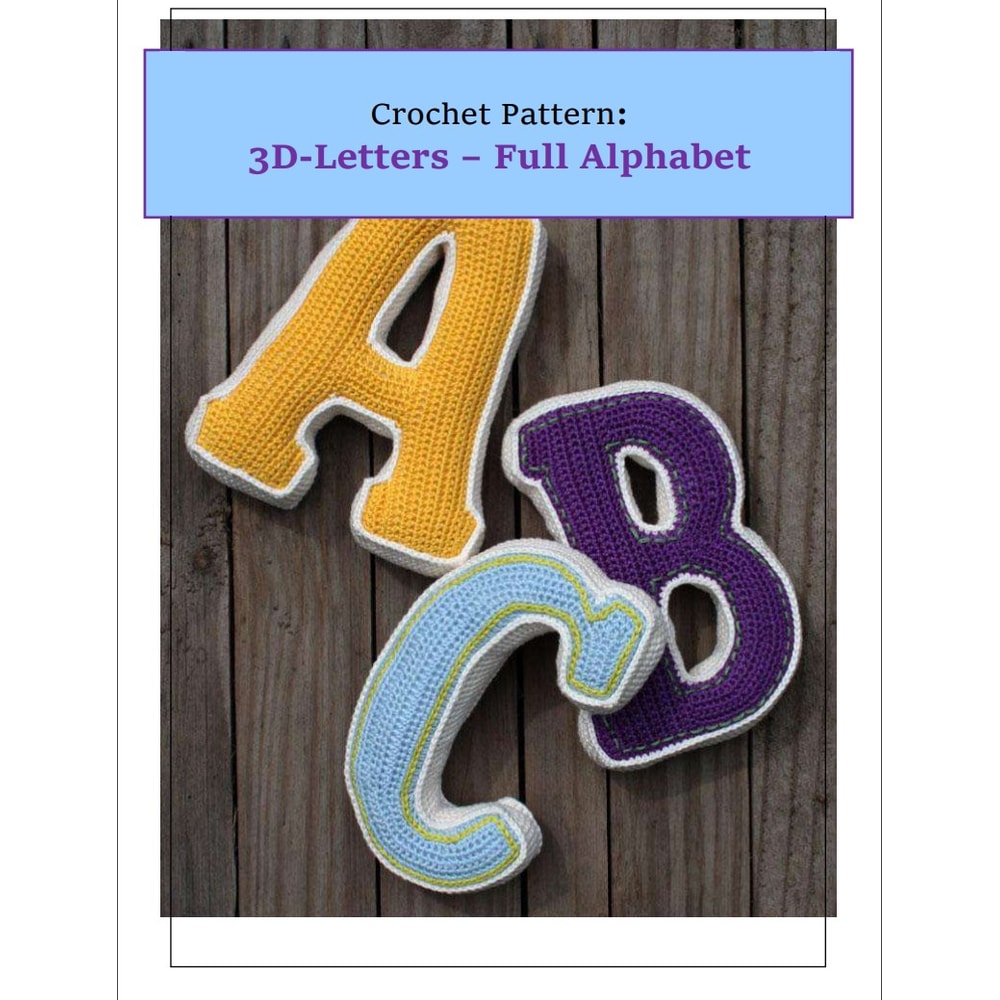 Alphabet A-Z, Amigurumi PDF Pattern toys patterns.jpg