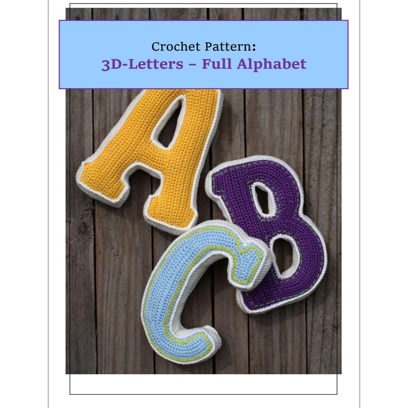 Alphabet A-Z, Amigurumi PDF Pattern toys patterns.jpg