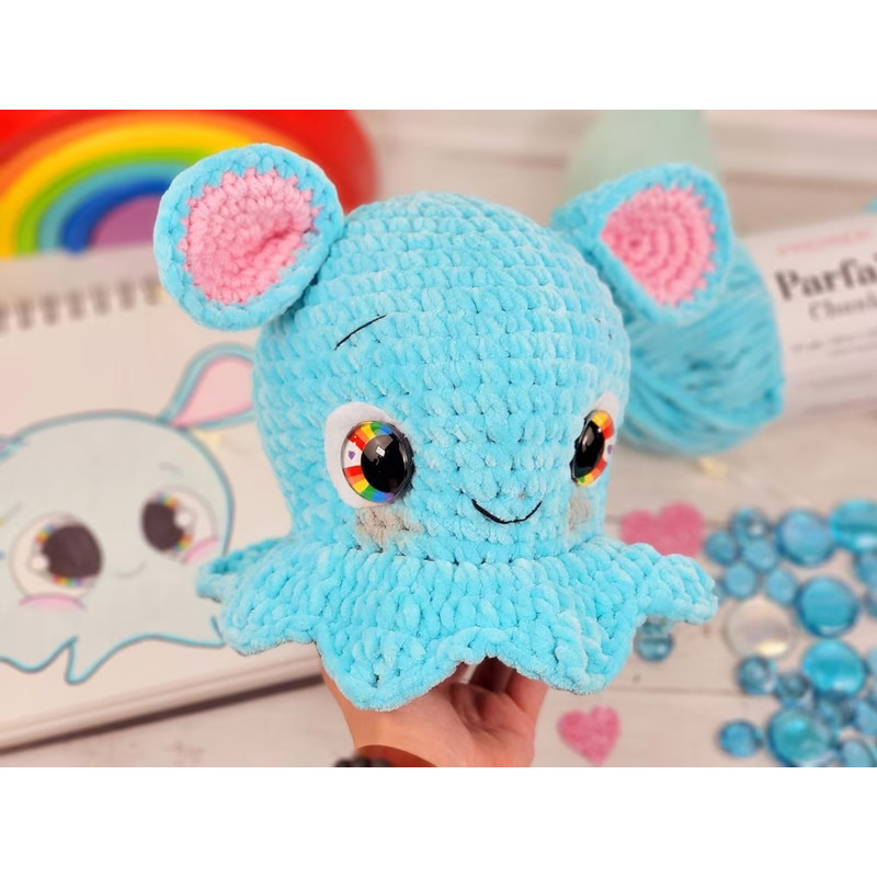 Blue the dumbo octopus Amigurumi Crochet Patterns, Crochet Pattern.jpg
