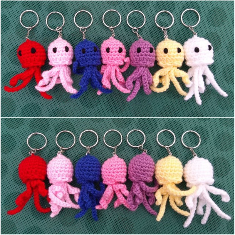 Jellyfish Keychain Amigurumi Crochet Patterns, Crochet Pattern.jpg