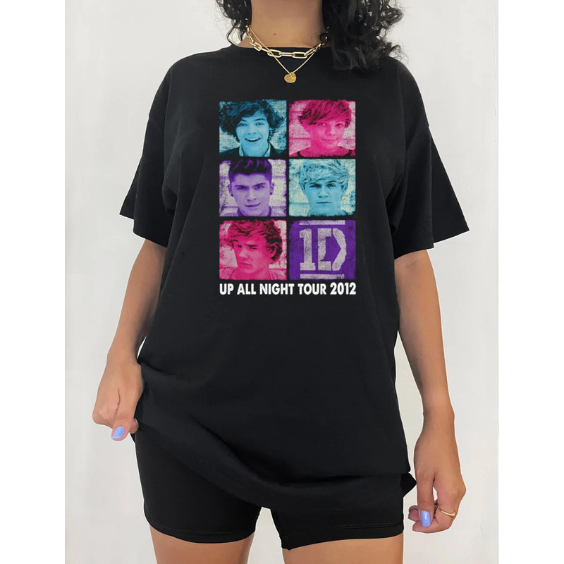 1D Crewneck Shirt, HS Up All Night Tour 2012 Unisex Tee Shirt.png