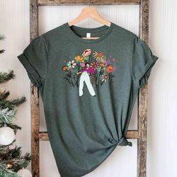 flower shirt, gift for her, flower shirt aesthetic, floral graphic tee, floral shirt, flower t-shirt, wild flower shirt,