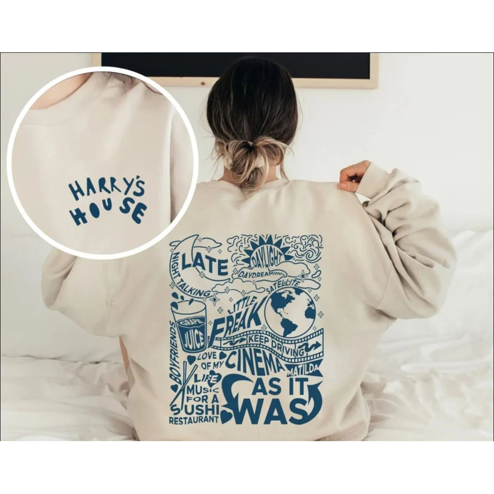 Harry's House Track List 2022 Sweatshirt, Hoodie, T-shirt 2 SIDES PRINT, 2022 Harrys House New Album, Harry's House Tour.png