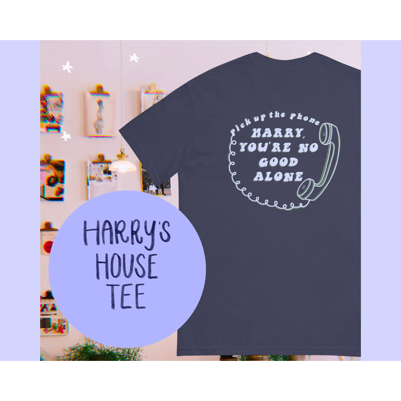 Harrys House T Shirt - As It Was Comfort Colors Tee - peri on green - oversized tee - aesthetic tee- oversized tee.png