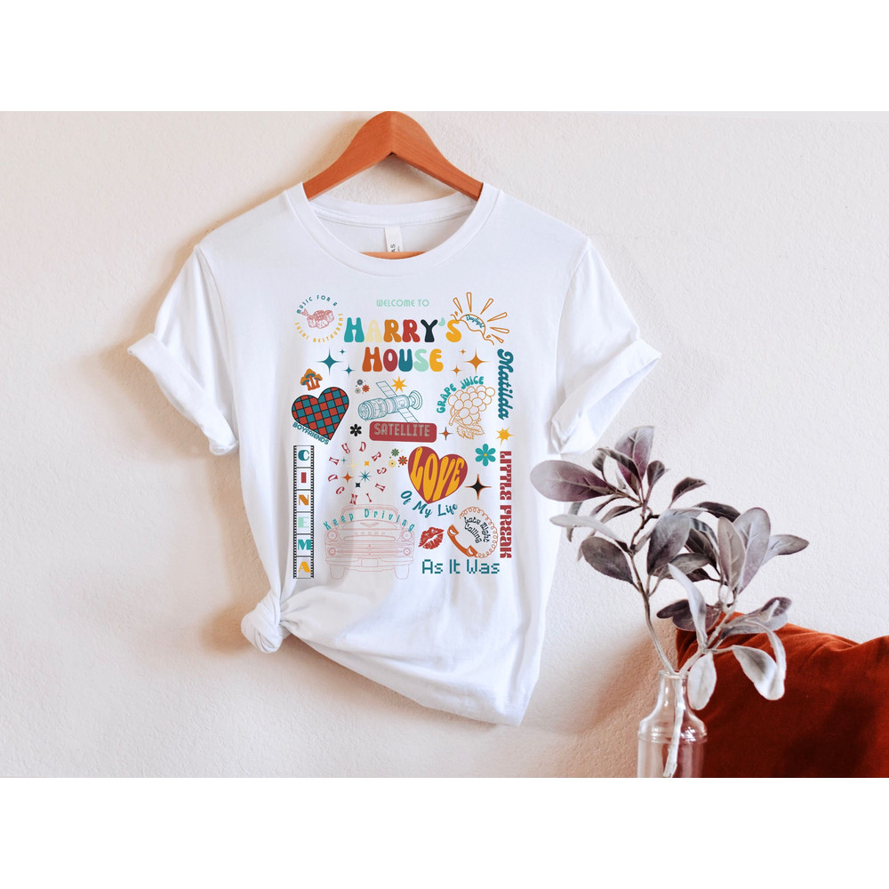 Vintage Harrys House Tees, Harrys House Tracklist Shirt, Music For A Sushi Restaurant, As it Was, Gifts for Her, Retro A.png