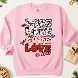 love sweater, valentines day shirts for woman, valentine heart sweatshirt, cute valentine hoodie, valentines day gift, s