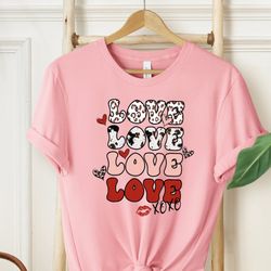 love t-shirt, valentines day shirts for woman, valentine heart shirt, cute valentine tee, valentines day gift, sa532
