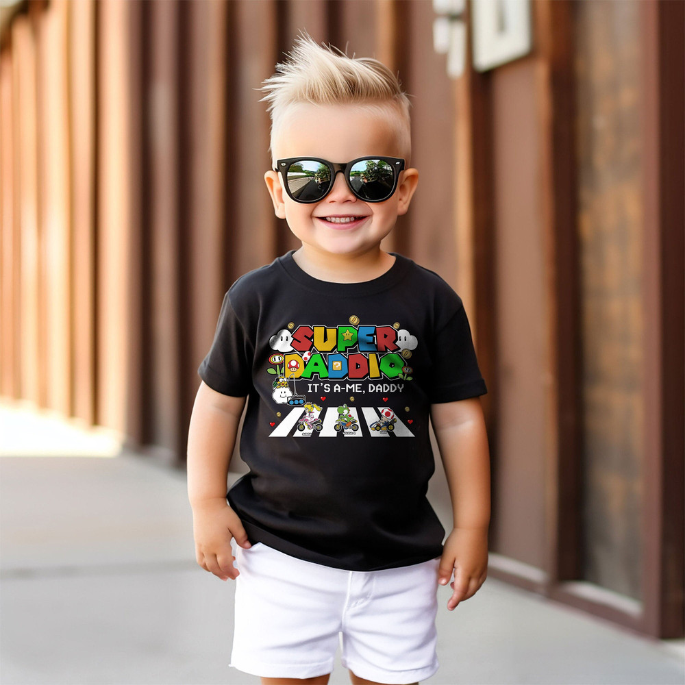 Super Daddio It's A Me Daddy Shirt, individuelles Super Daddio Shirt, personalisiertes Super Daddio Shirt, Vatertags-Daddio Shirt.jpg