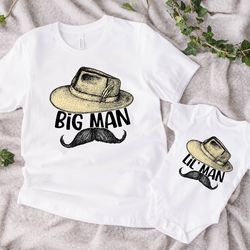 bigman and lilman shirt, father and son matching shirts, fathers day gifts from son, fathers day shirt dad and son