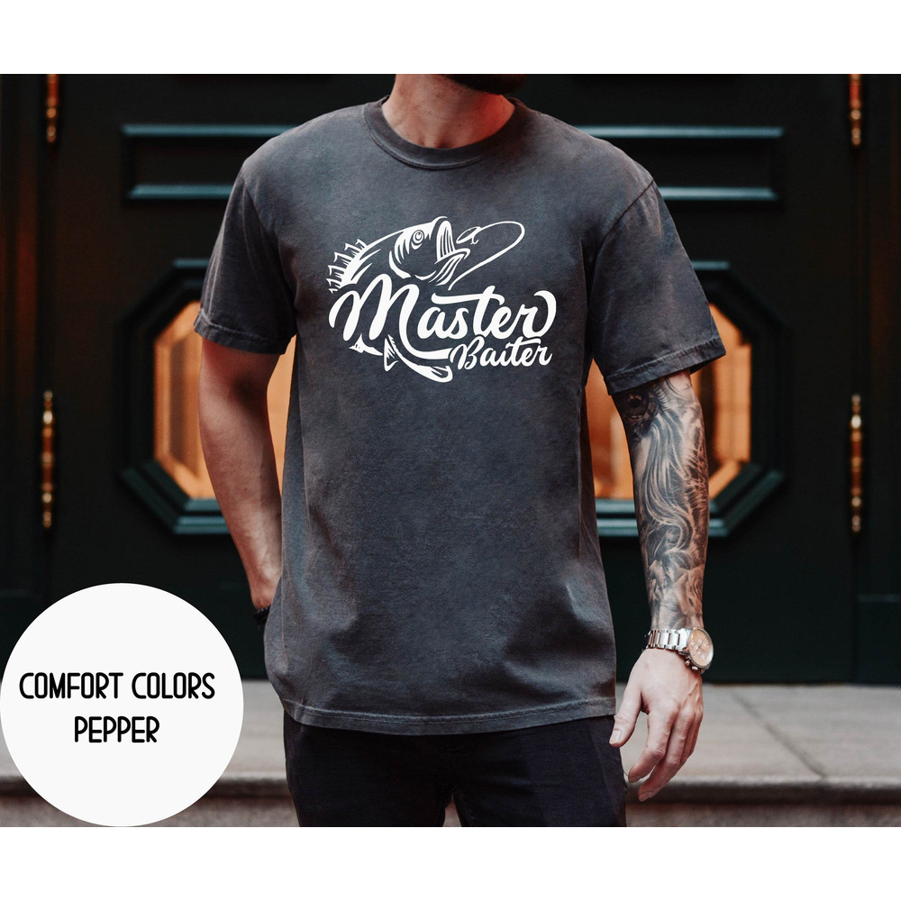 Fishing Gift for Men Shirt, Master Baiter Shirt for Man, Bass Fishing Shirt, Fathers Day Gift for Fishing Dad.jpg