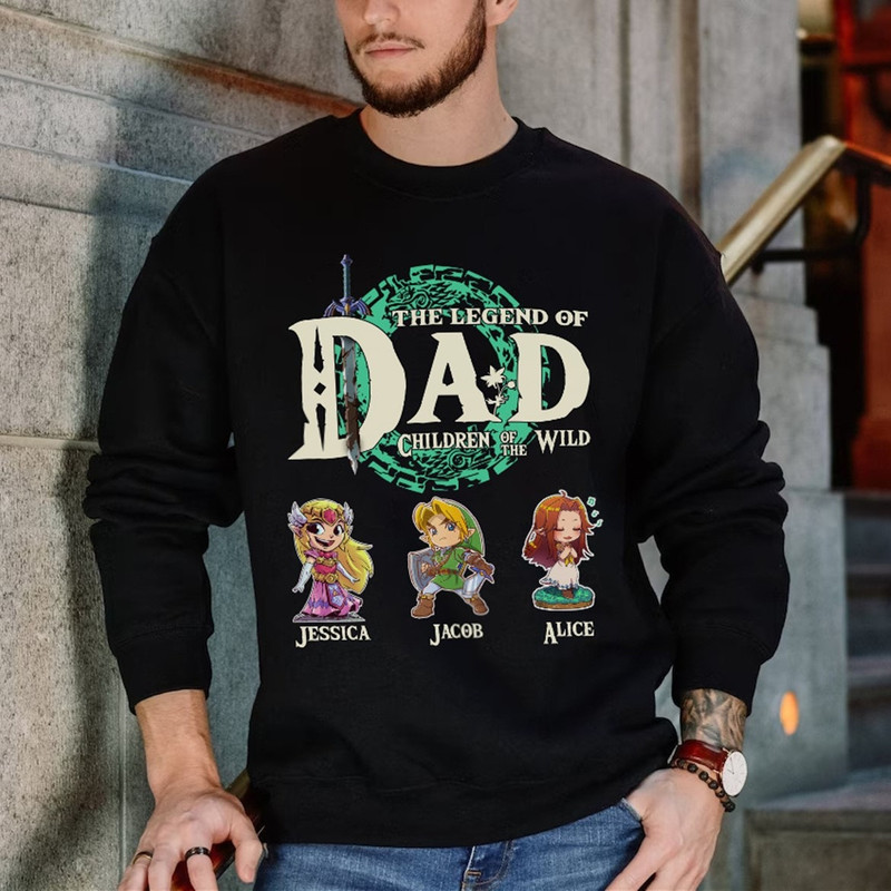 Personalized Dad The Legend Of Dad Shirt, Zelda Dad Shirt, Legend Of Zelda Shirt, Zelda Link Shirt, Gift For Dad Shirt.jpg