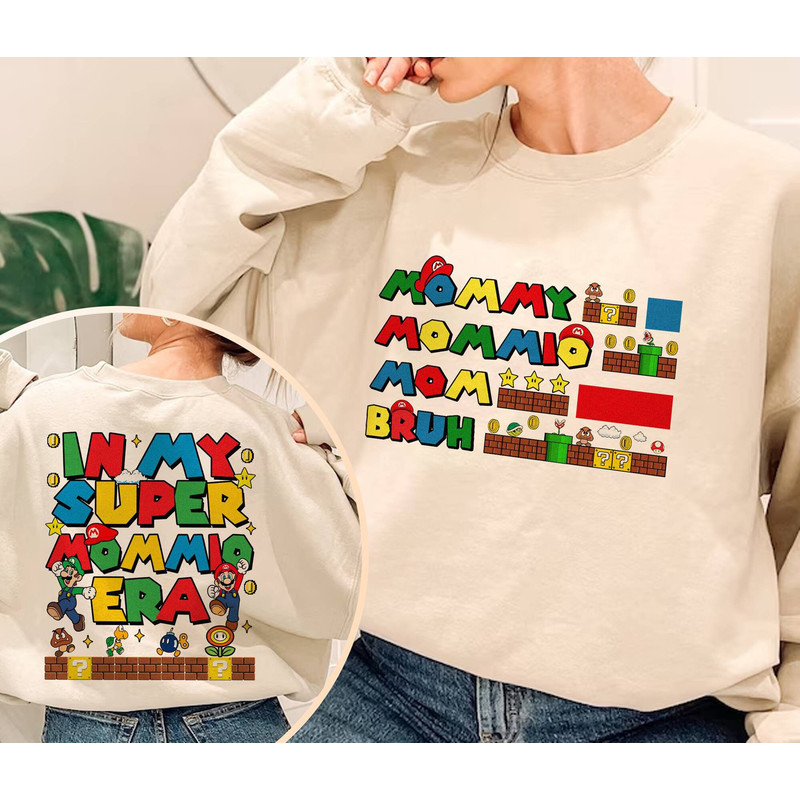 Super Mario Mother Day Shirt, In my Mommio Era Shirt, Super Mommio Shirt, Mother Day Shirt, Gamer Mom Shirt Gift.jpg