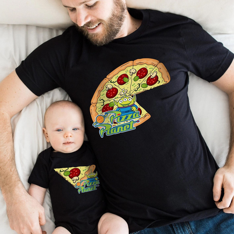Toy Story Dad And Son Shirts, Pizza Planet Shirt, Matching Dad Baby Shirt, Father Son Shirts, Daddy And Me Shirt Gift.jpg