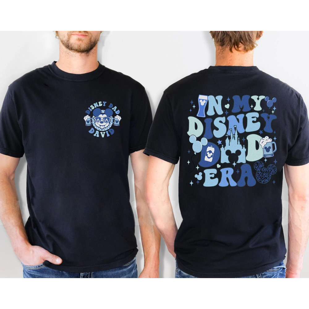 Two-sided Mickey Mouse In My Disneyland Dad Era Shirt, WDW Disneyland Castle In My Mickey Dude Era, Fathers Day Shirt.jpg