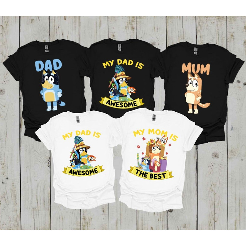 Vintage Bluey Family Classic Shirt, Bluey Family Summer Tee, Bluey Mom T-shirt, Bluey Dad Shirt, Bluey Kids T-Shirt.jpg