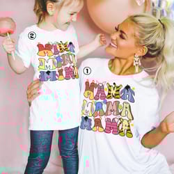 winnie the pooh mama and mini shirt, pooh bear mom shirt, disneyland mother day shirt, gift for mom mommy and me shirt