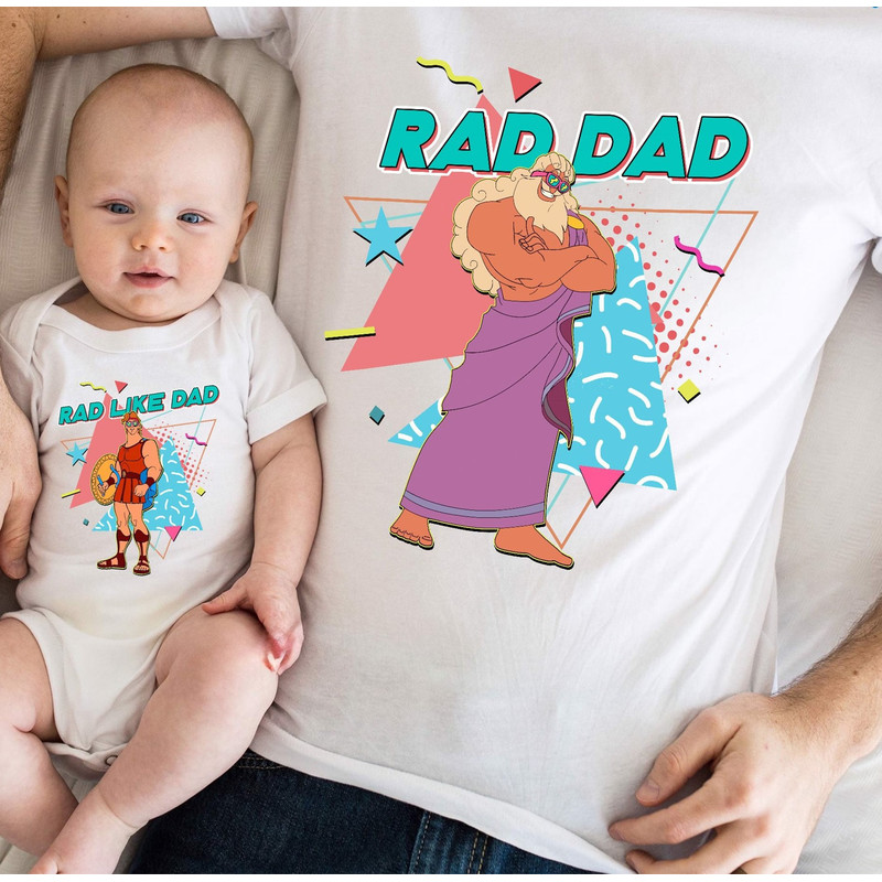 Zeus Hercules Dad And Son Matching Shirt, Hercules Rad Dad Shirt, Rad Like Dad Shirt, Fathers Day Shirt, Hercules Zeus.jpg