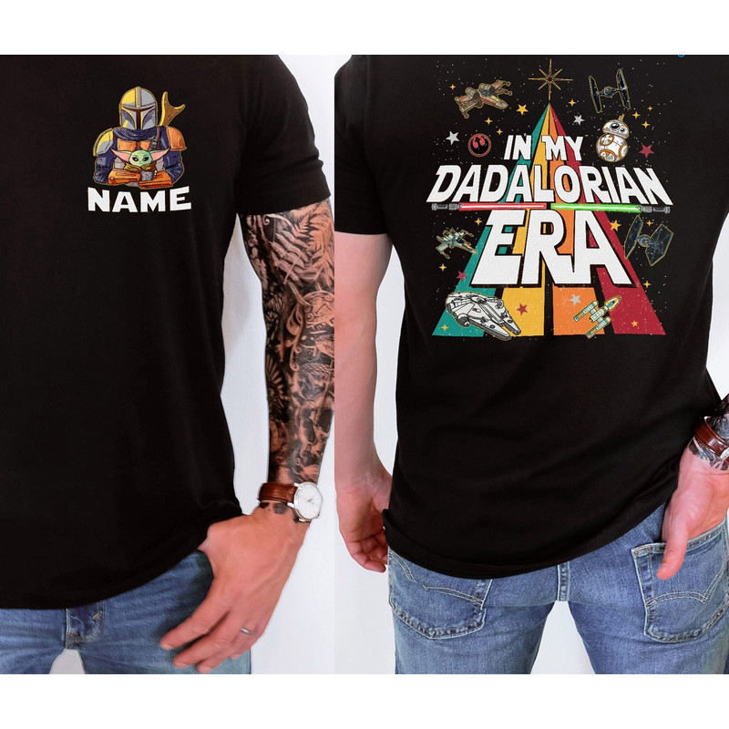 Custom In My Dadalorian Era Shirt, The Mandalorian This Is The Way, Starwars Dad Shirt, Personalized Dad Shirt.jpg