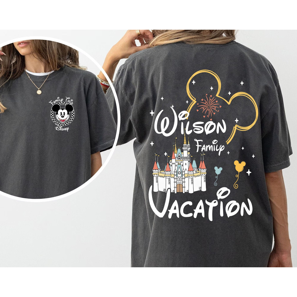 Custom Two Sided Disney Family Vacation Comfort Colors Shirt, Mickey.jpg