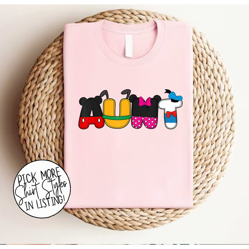 Disney Aunt Shirt, Aunt Mouse shirt, Disney Mouse Aunt, Minnie Aunt Shirt, Disney Aunt Gift, Disney Family Shirt.jpg