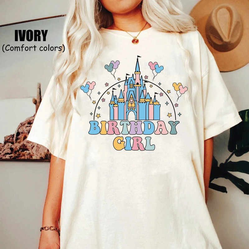 Disney Birthday Girl Comfort Colors Shirt, Mickey Balloons Magic Castle.jpg