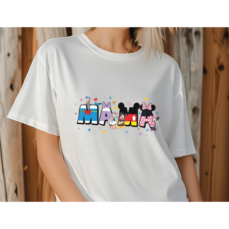 Disney Mama T-Shirt, Mickey and Friends Tee, Minnie Mommy Shirt, Disneyland Mom Shirt, Disney Family Shirt.jpg