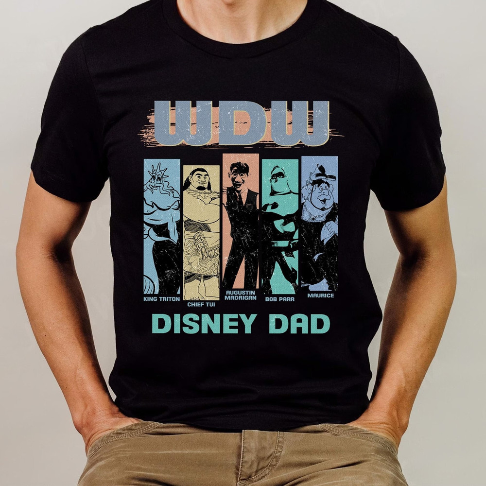 Disneyworld Dad Characters Shirt, Fathers Day Sweatshirt, Daddy Shirt, Disneyland Family Vacation, Magic Kingdom Tee.jpg
