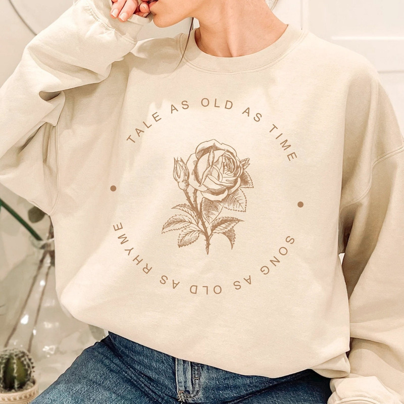 Tale as Old as Time, Vintage Belle Princess Sweatshirt, Beauty and the.jpg